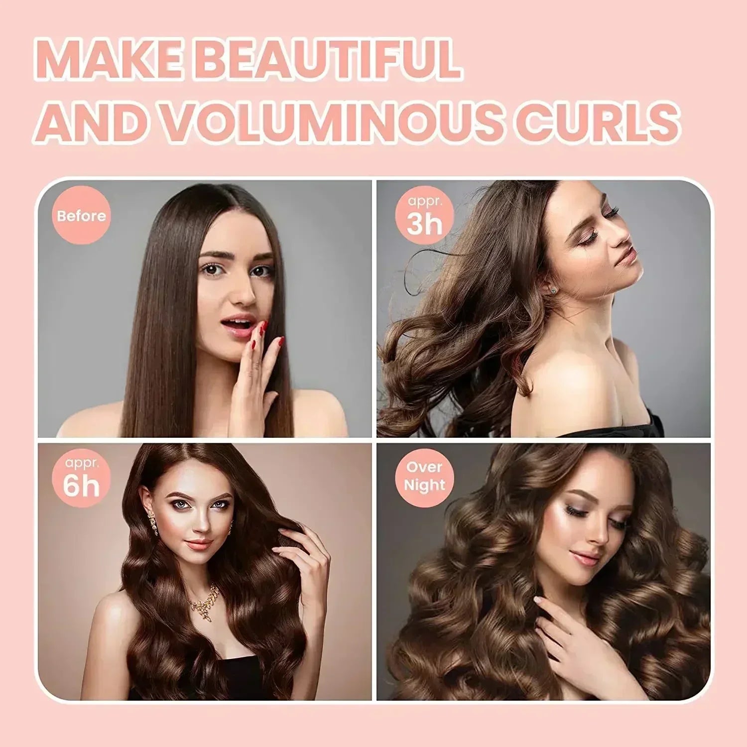 Heatless Hair Curlers Rollers