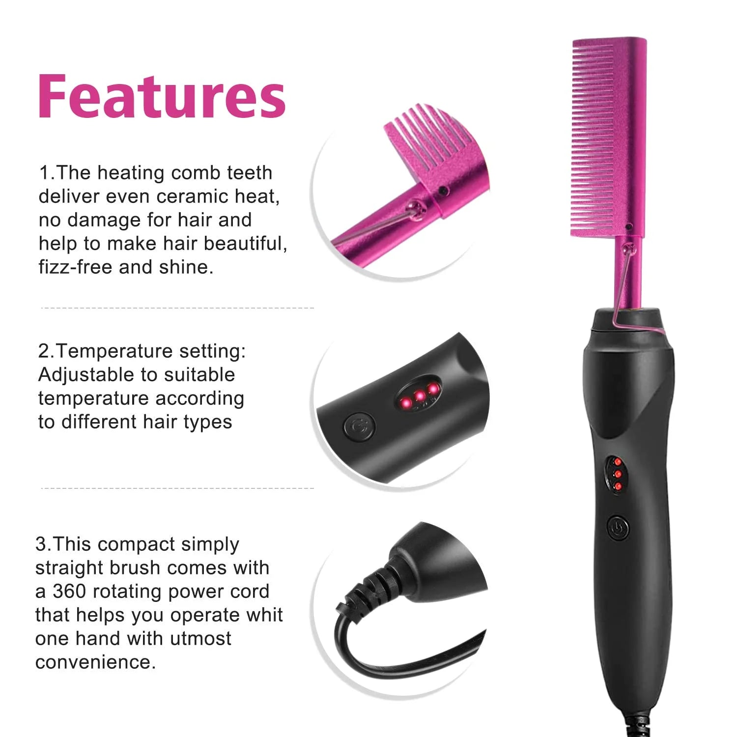 Electric Hot Heating Comb