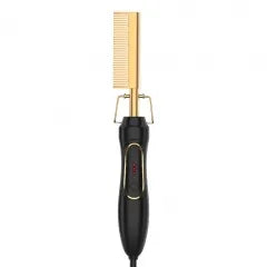 Electric Copper Hair Straightener Comb